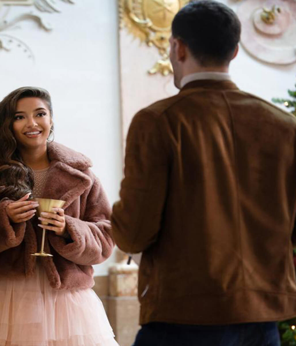 12 Date Of Christmas Jay Koensgen Suede Leather Jacket