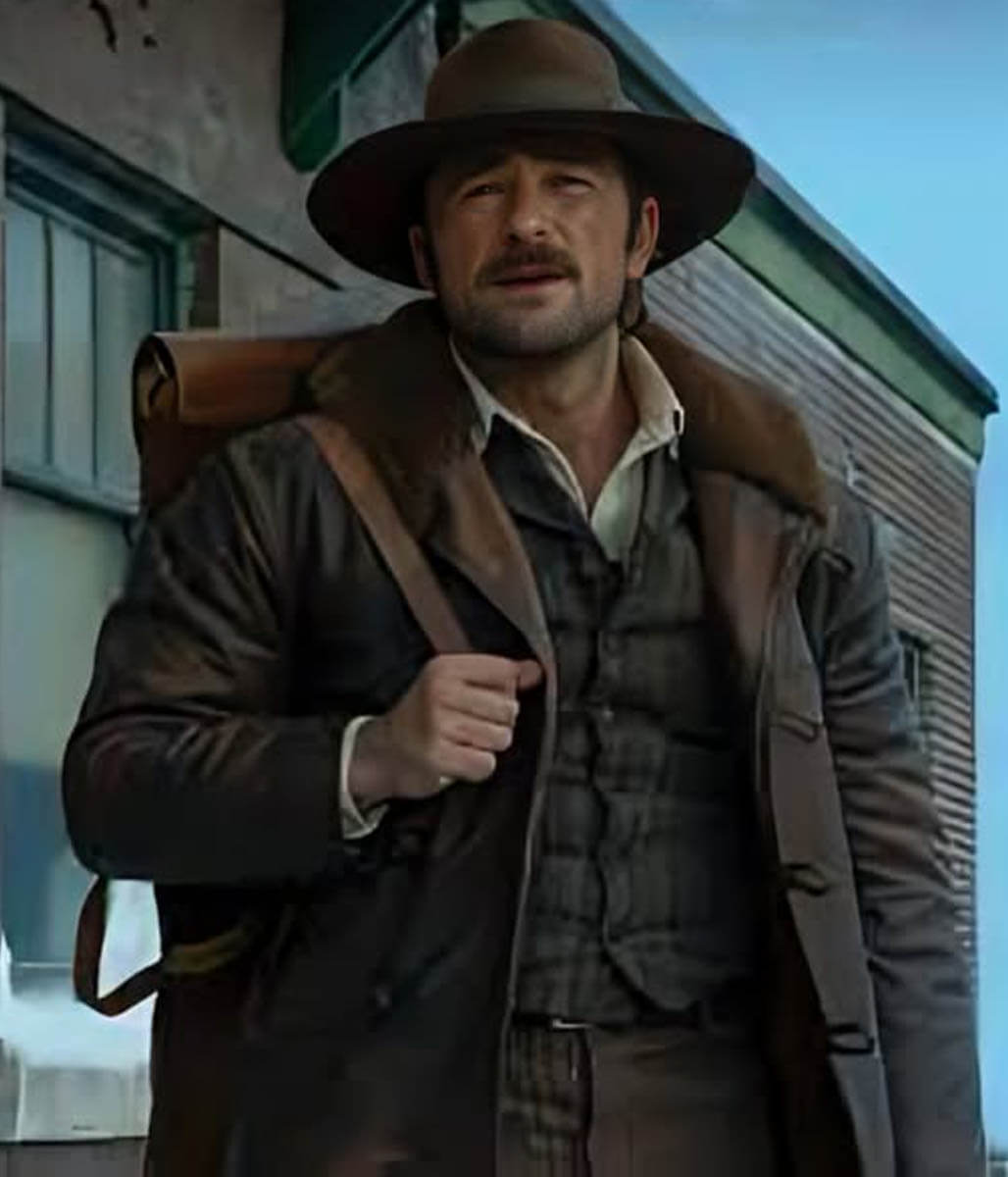Spencer Dutton 1923 Season 2 Brown Leather Coat