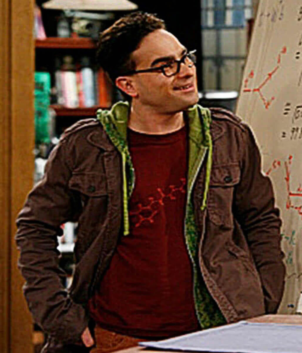 Johnny Galecki Big Bang Theory S01 Brown Cargo Jacket