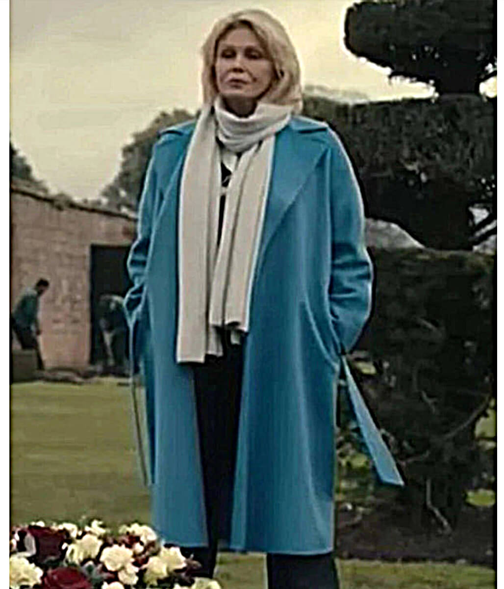 Judith Burkett Fool Me Once 2024 Blue Wool Coat