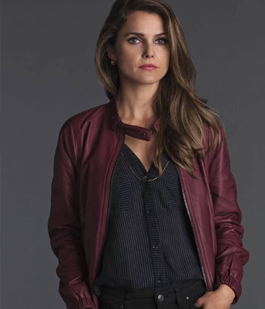 Keri Russell The Americans Red Leather Jacket