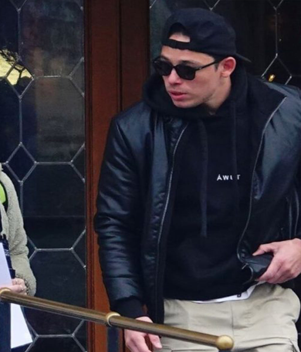 The Beauty 2026 Anthony Ramos Black Leather Jacket