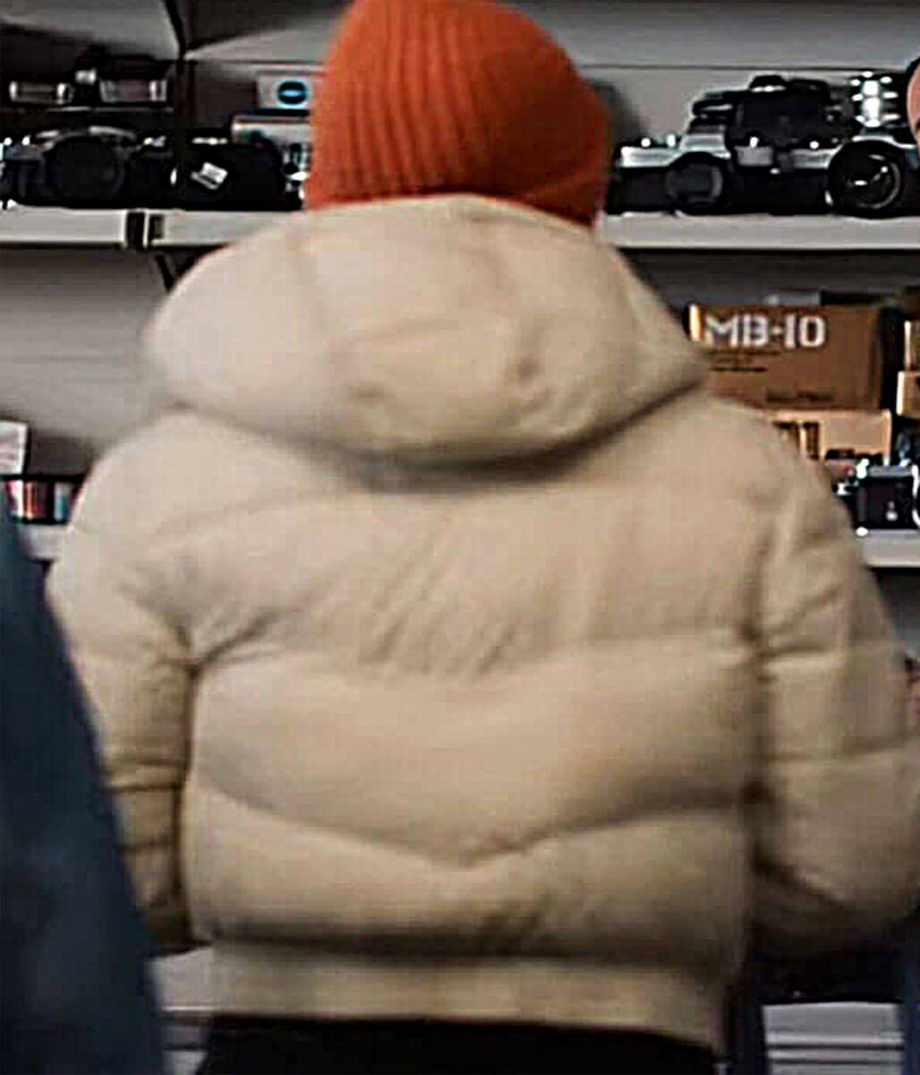 Abby Walker Fool Me Once 2024 Beige Puffer Jacket