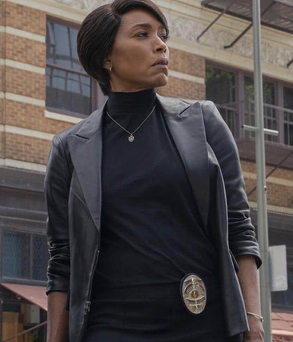 Athena Grant 9-1-1 Black Leather Blazer