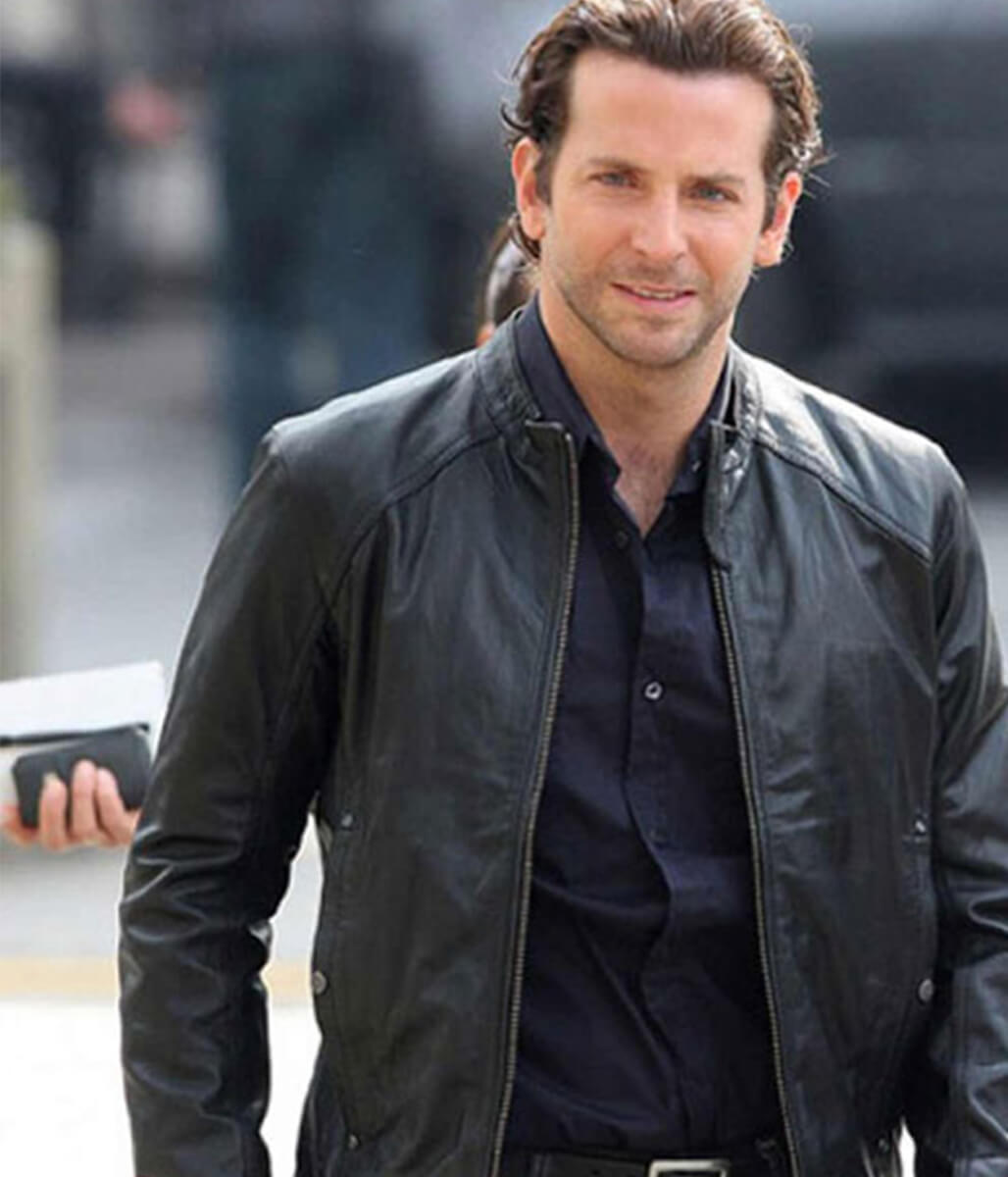Bradley Cooper Limitless Black Leather Jacket
