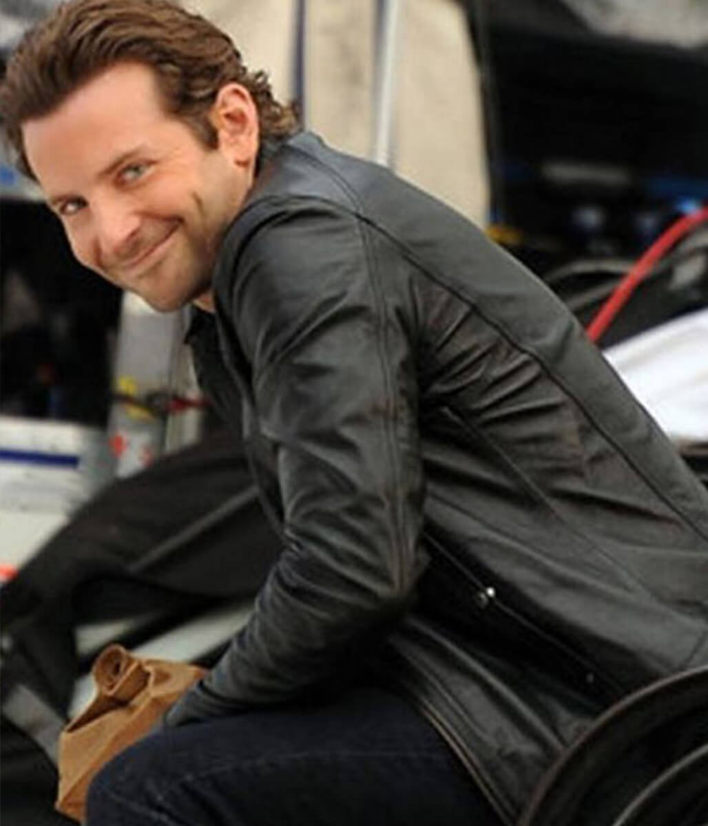 Bradley Cooper Limitless Black Leather Jacket