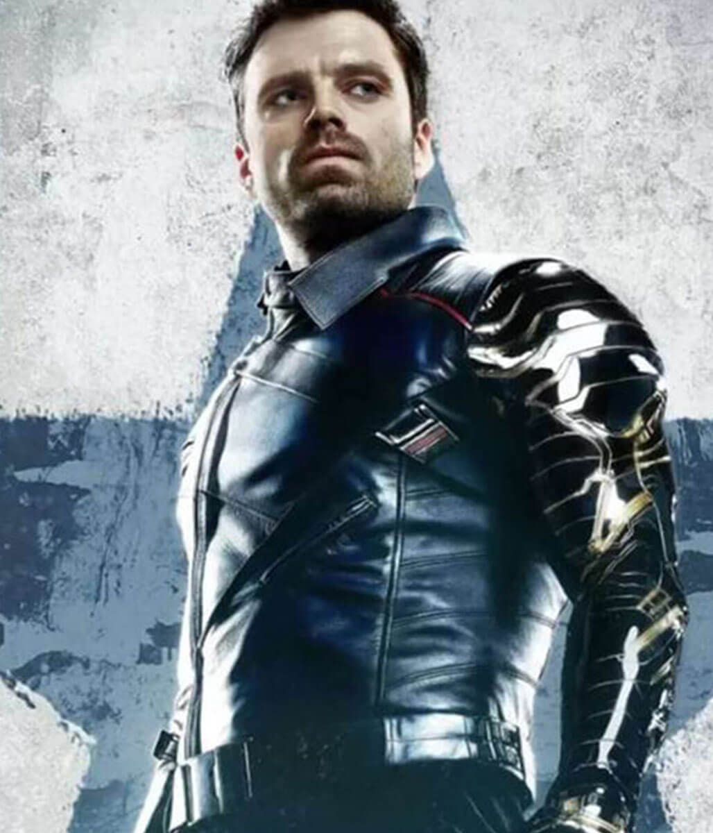 Bucky Barnes Thunderbolts Black Leather Jacket