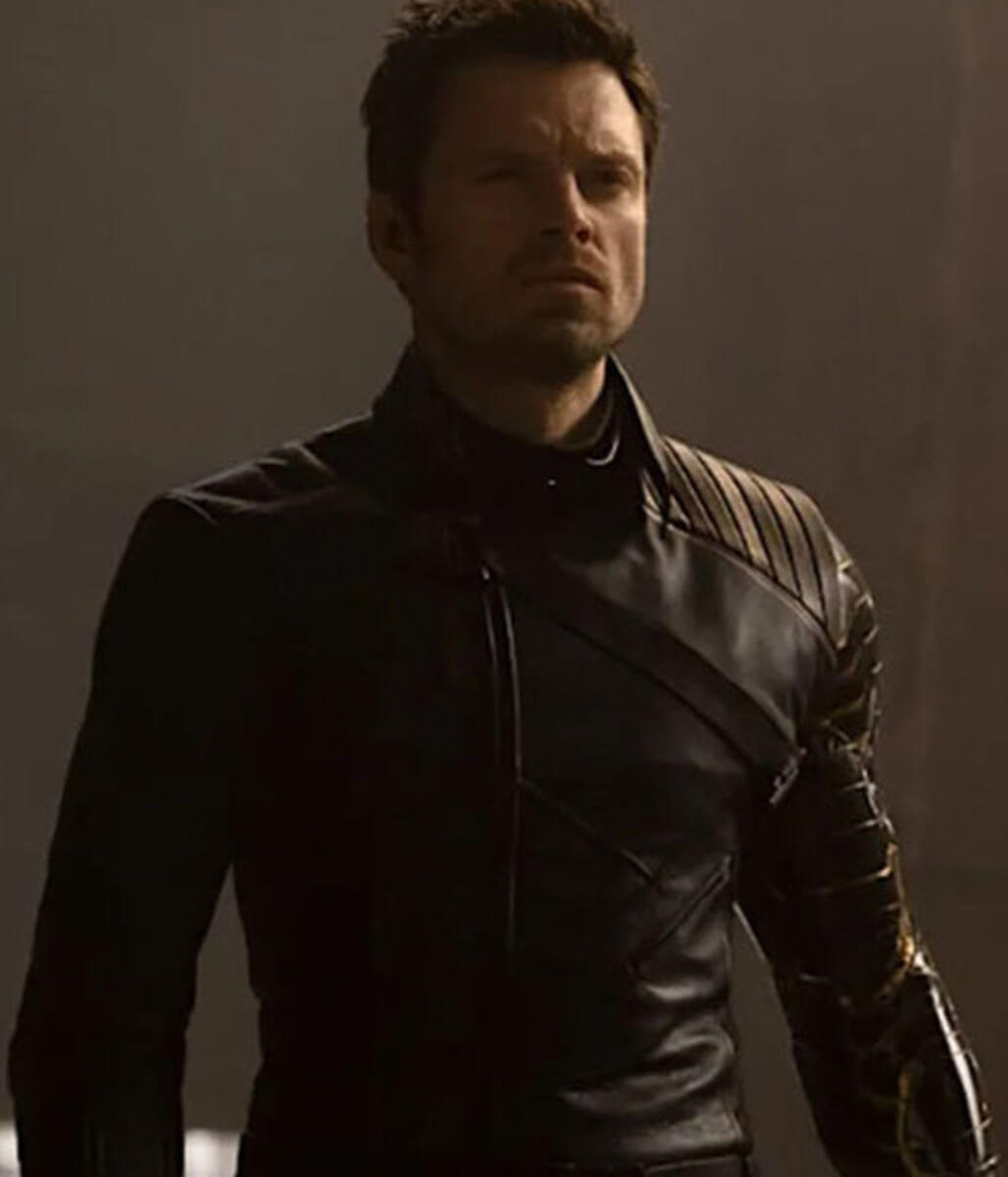 Bucky Barnes Thunderbolts Black Leather Jacket