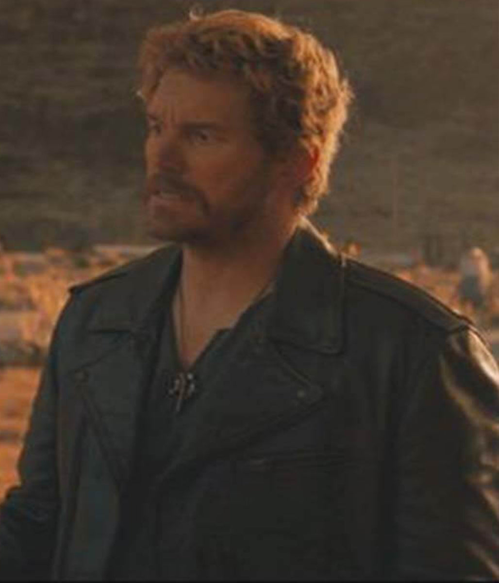 Chris Pratt The Electric State 2025 Keats Leather Jacket