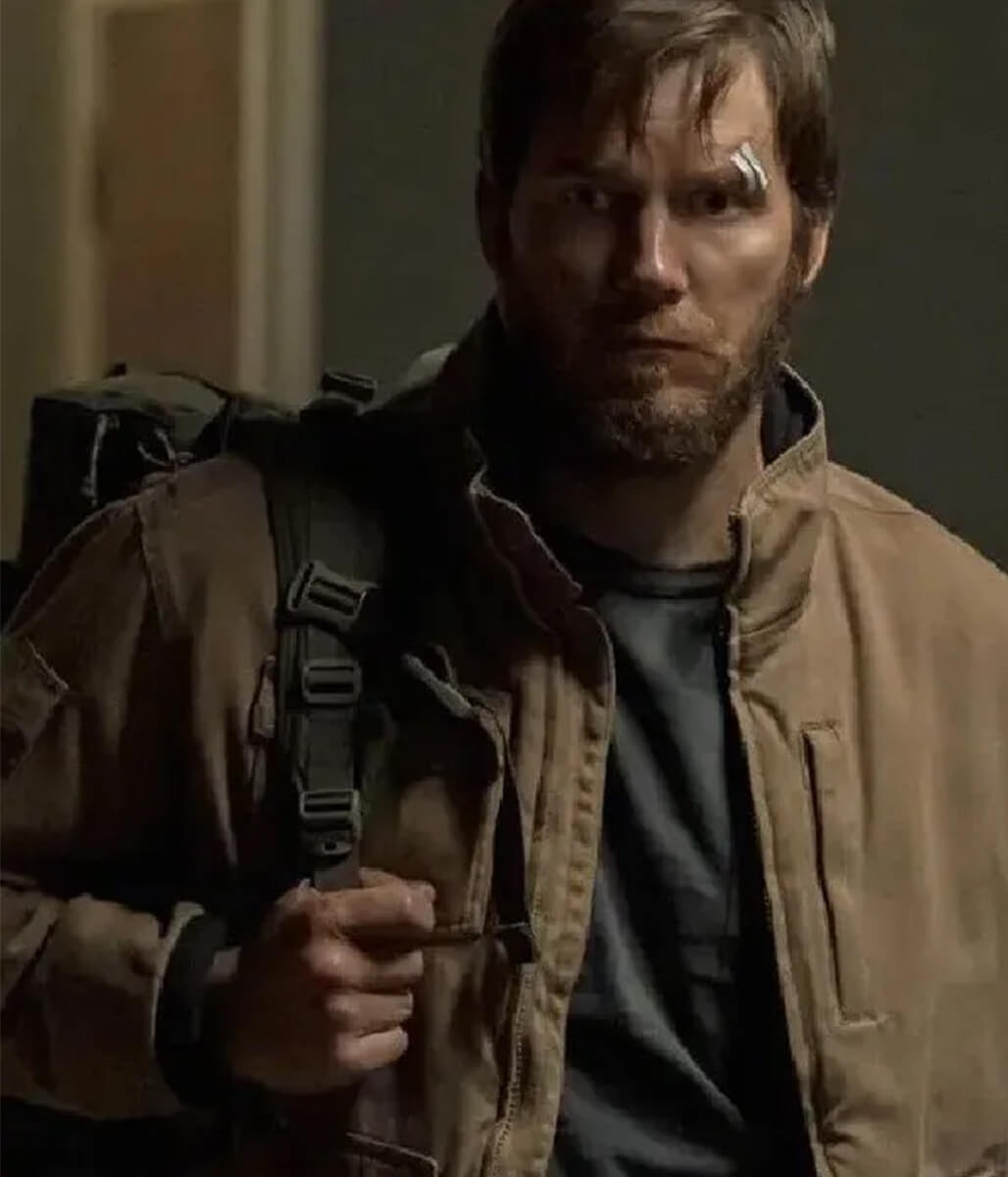 Chris Pratt The Terminal List 2022 Brown Cotton jacket