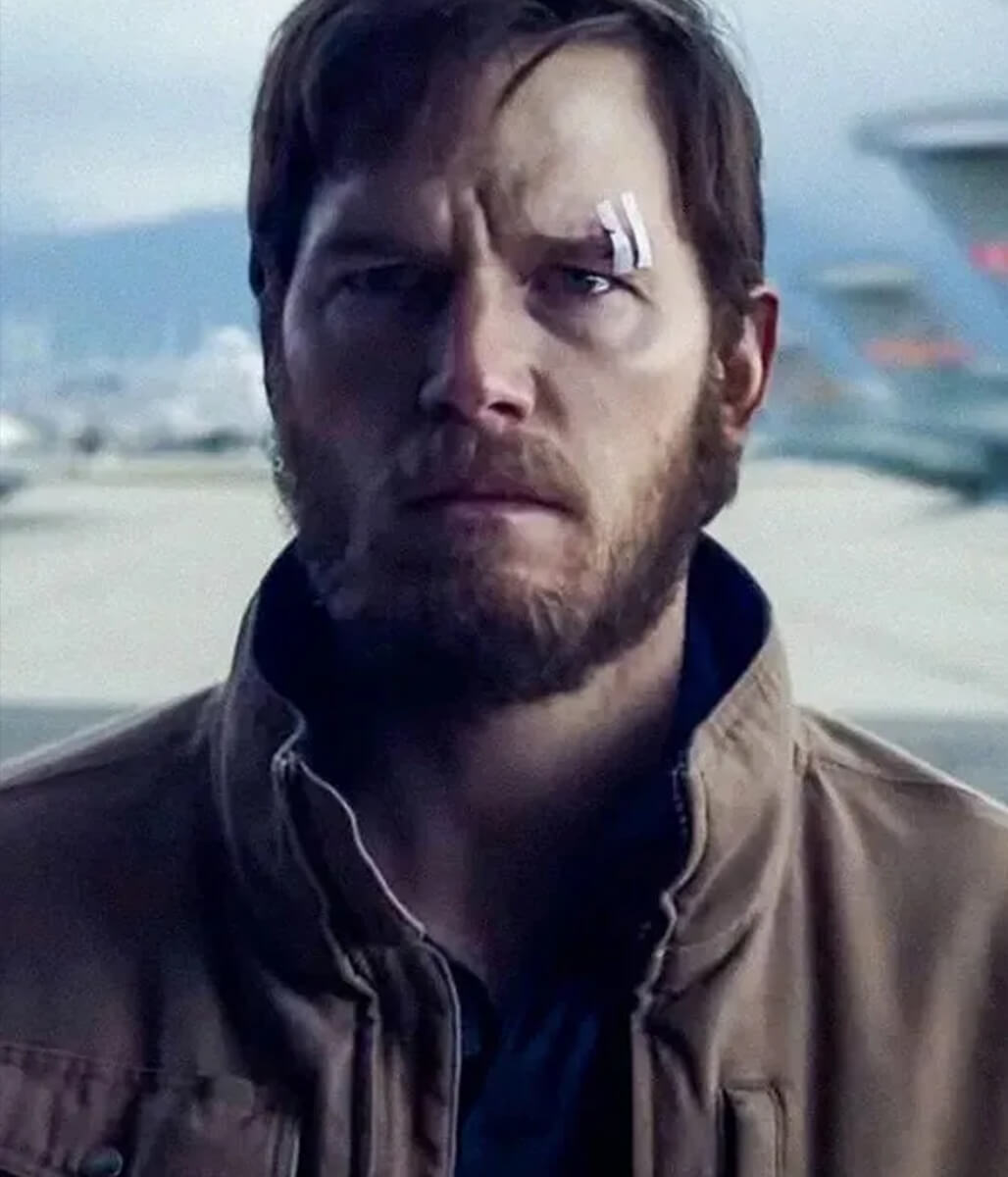 Chris Pratt The Terminal List 2022 Brown Cotton jacket