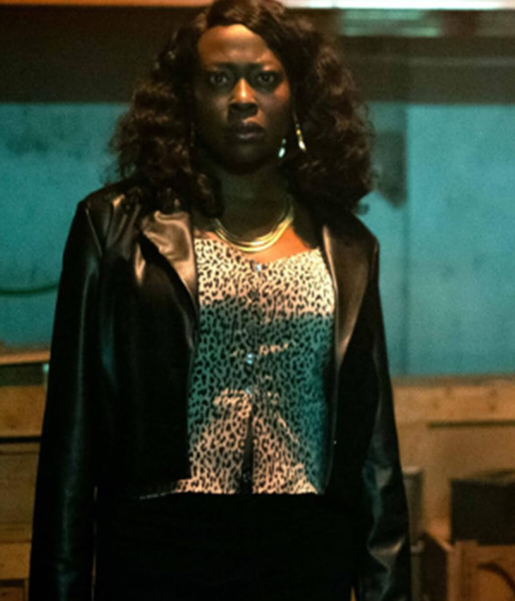 Christine Horn Snowfall Black Leather Jacket
