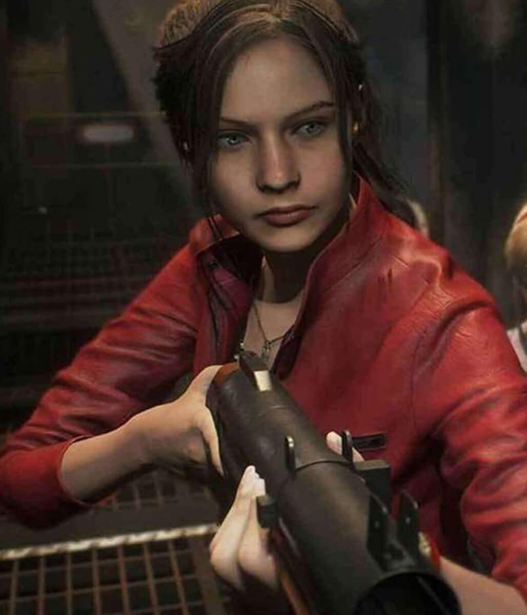 Claire Redfield Resident Evil 2 Red Leather Jacket