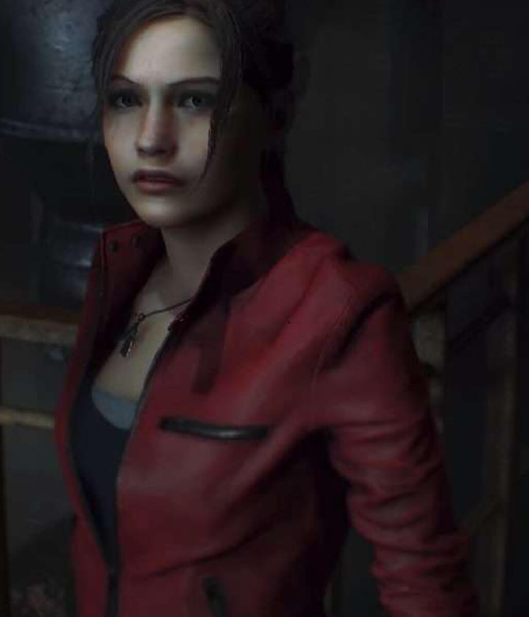 Claire Redfield Resident Evil 2 Red Leather Jacket