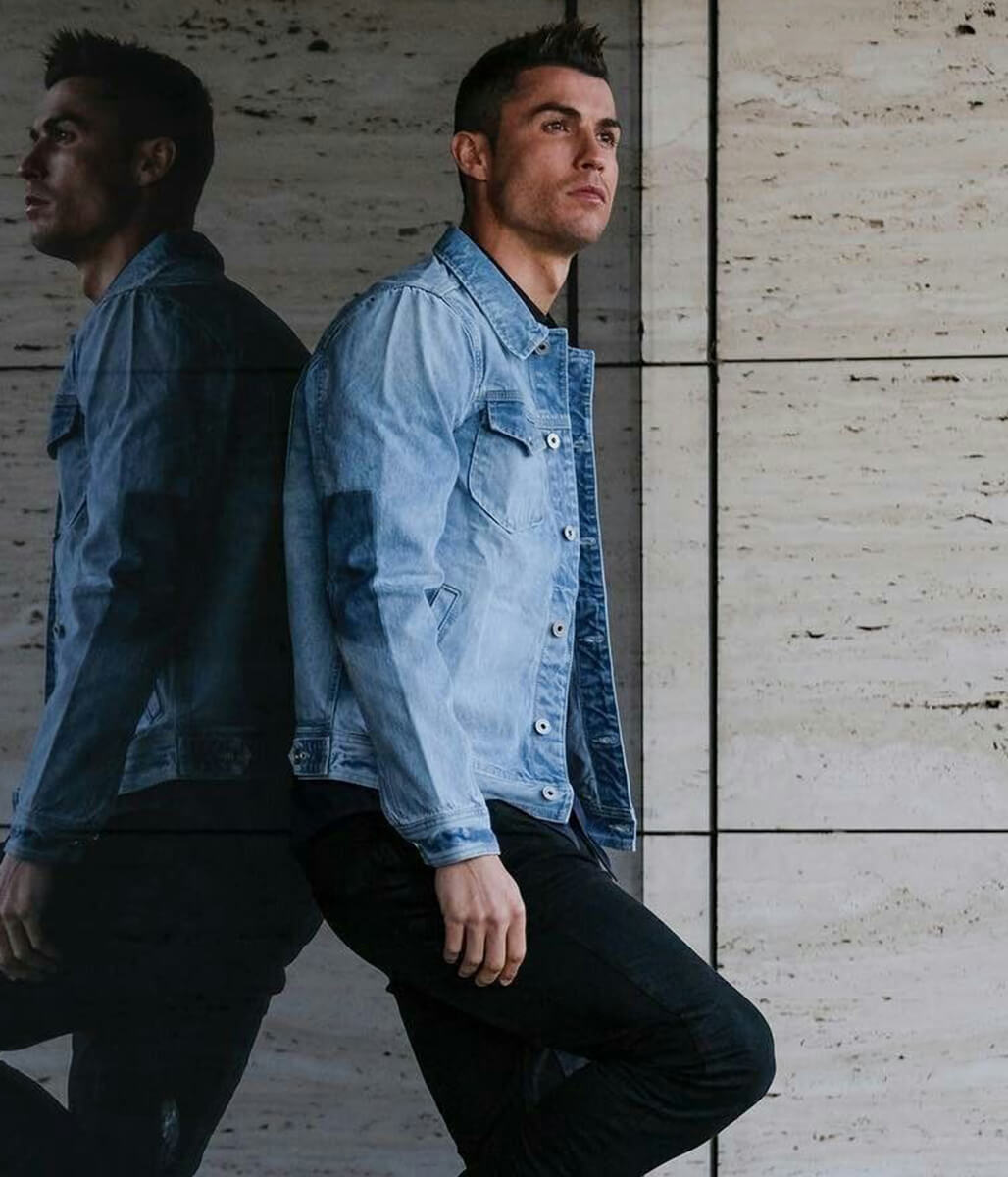 Cristiano Ronald Blue Denim Jacket