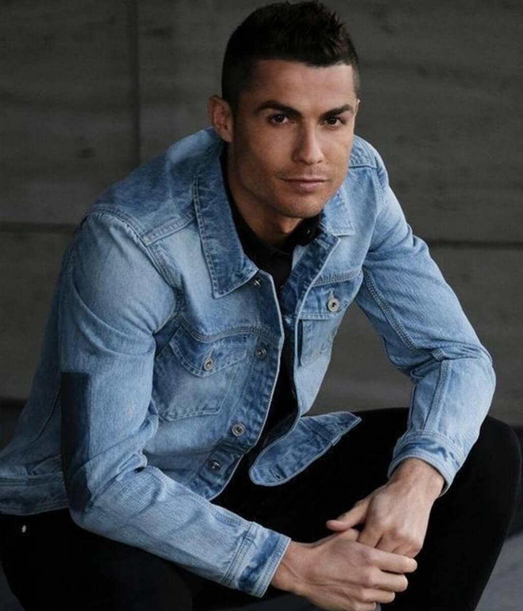 Cristiano Ronald Blue Denim Jacket