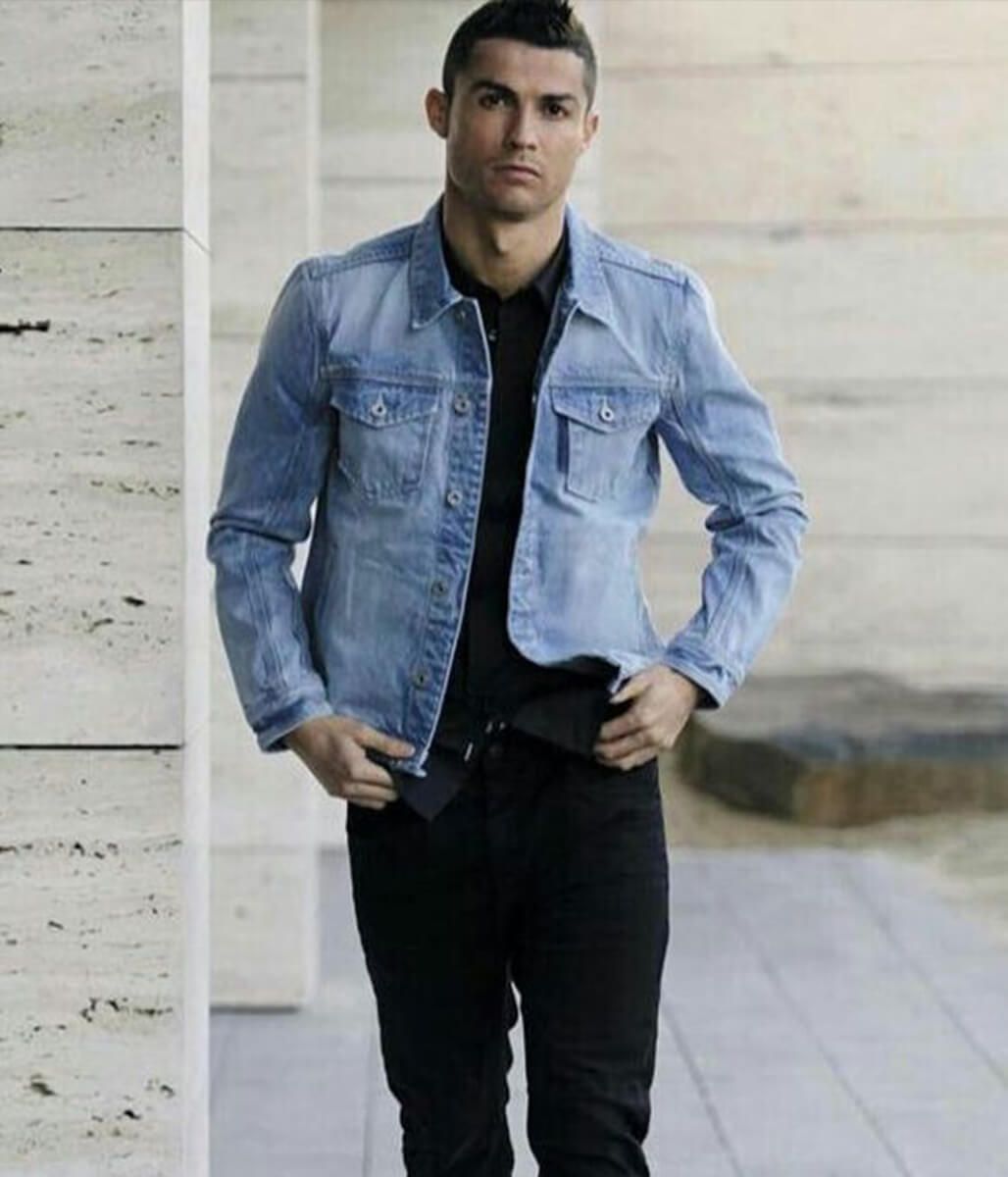 Cristiano Ronald Blue Denim Jacket