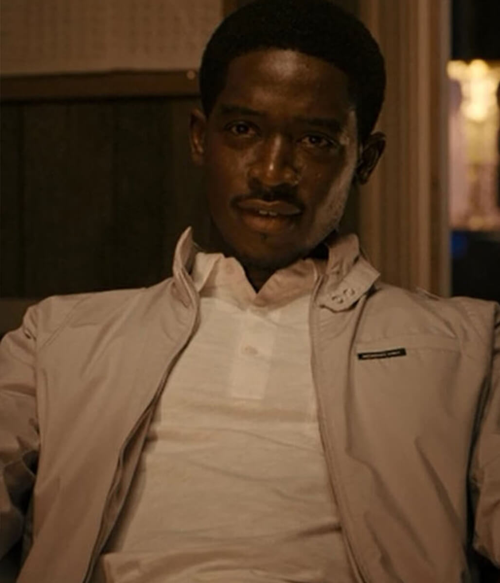 Damson Idris Snowfall S05 White Cotton Jacket