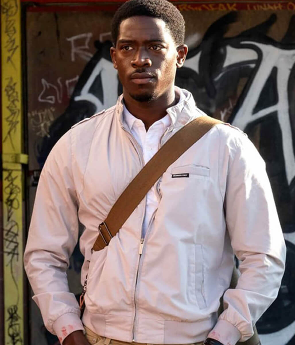 Damson Idris Snowfall White Cotton Jacket