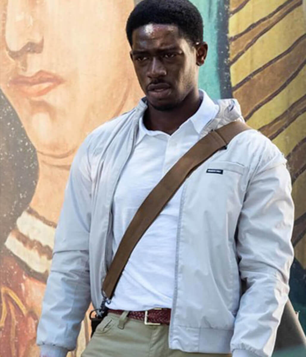 Damson Idris Snowfall White Cotton Jacket