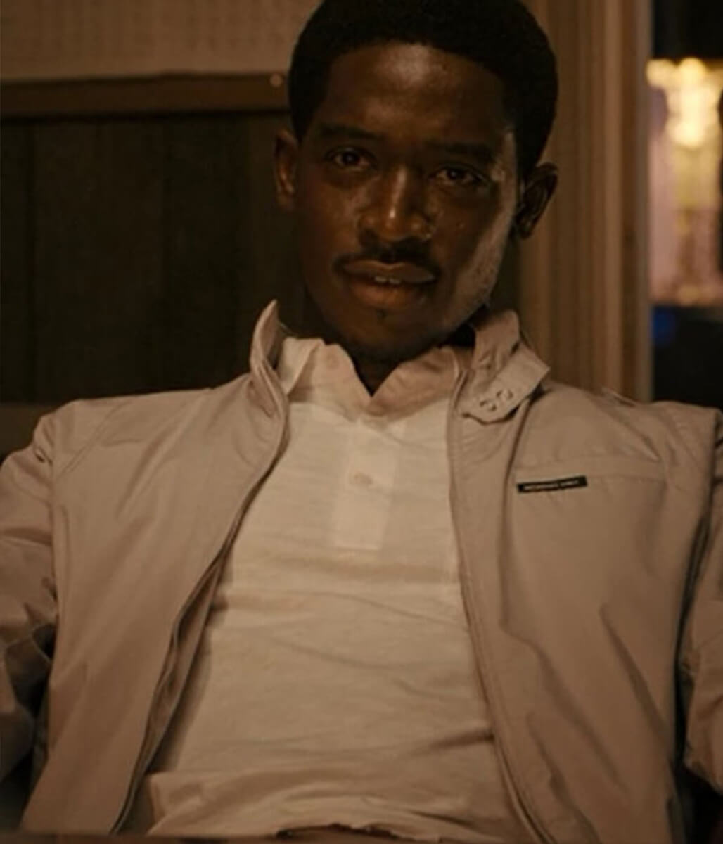 Damson Idris Snowfall White Cotton Jacket