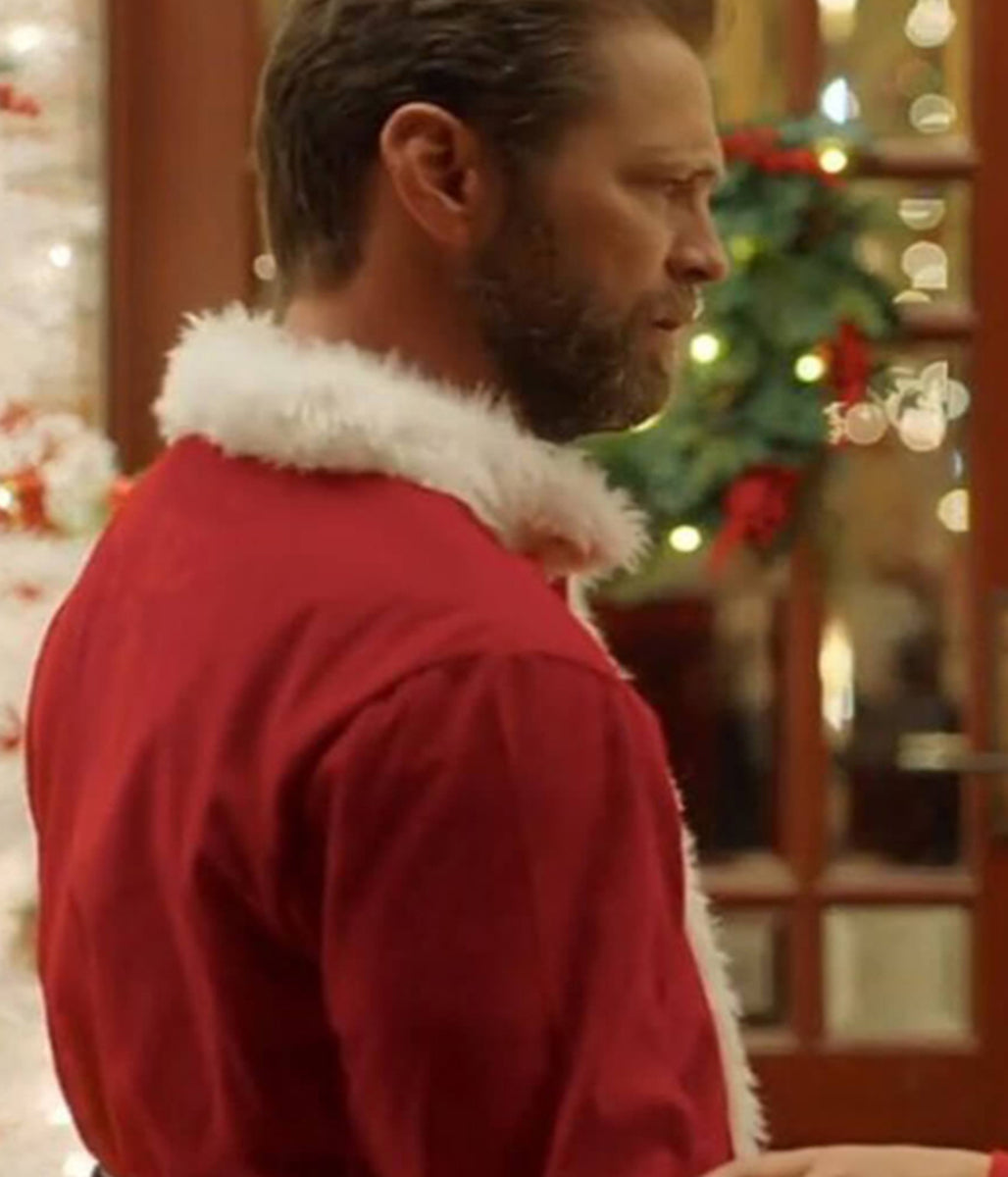 Dear Christmas Jason Priestley Red Santa Wool Jacket