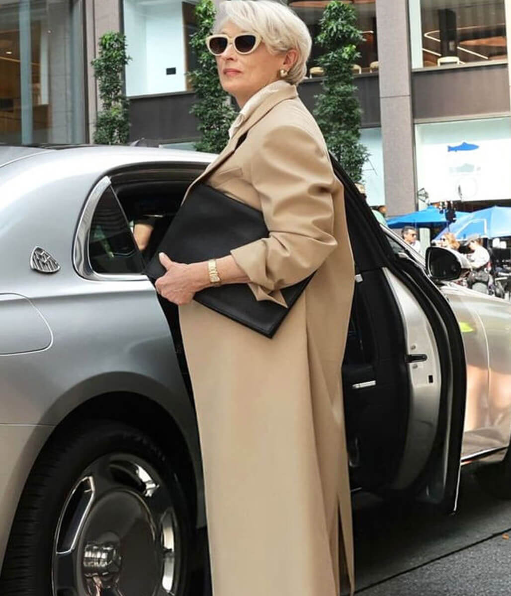 Devil Wears Prada 2 Meryl Streep Tan Suiting Coat
