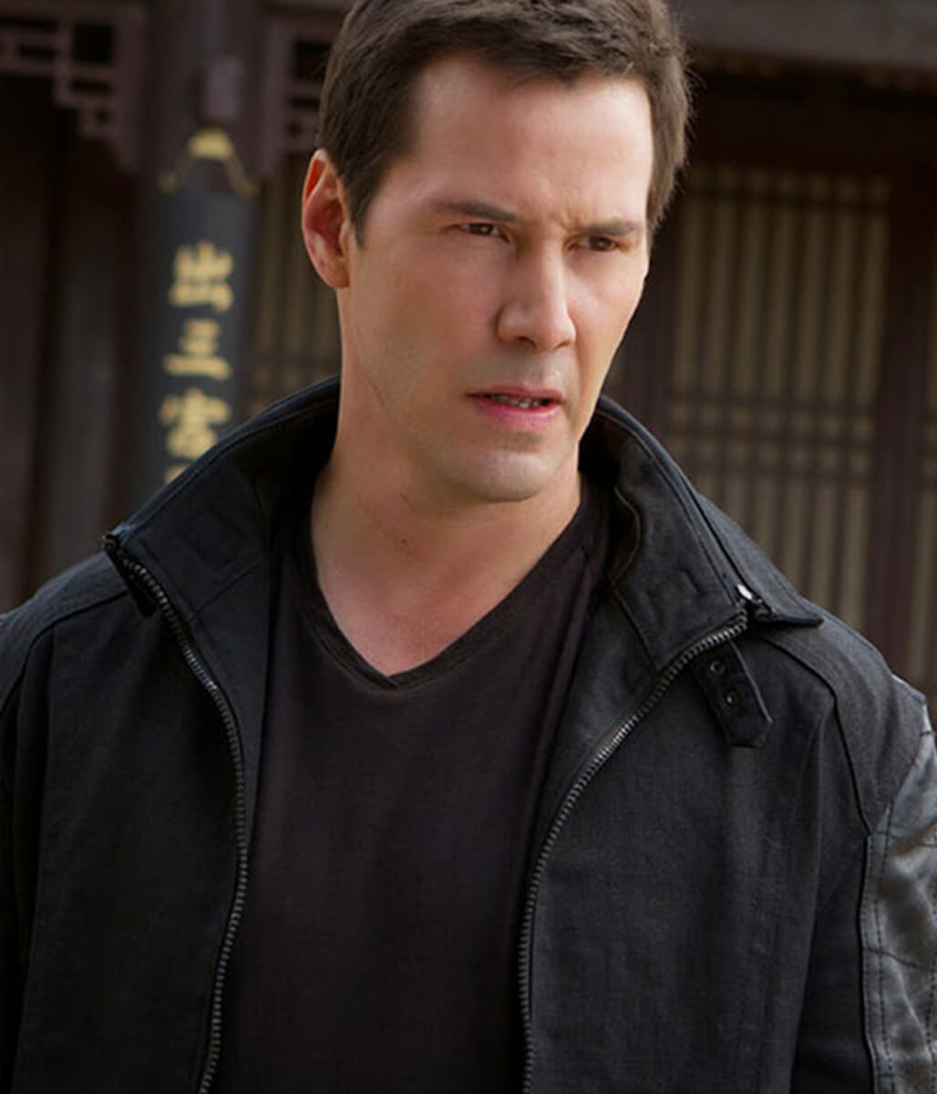 Donaka Mark Man Of Tai Chi Black Leather Jacket