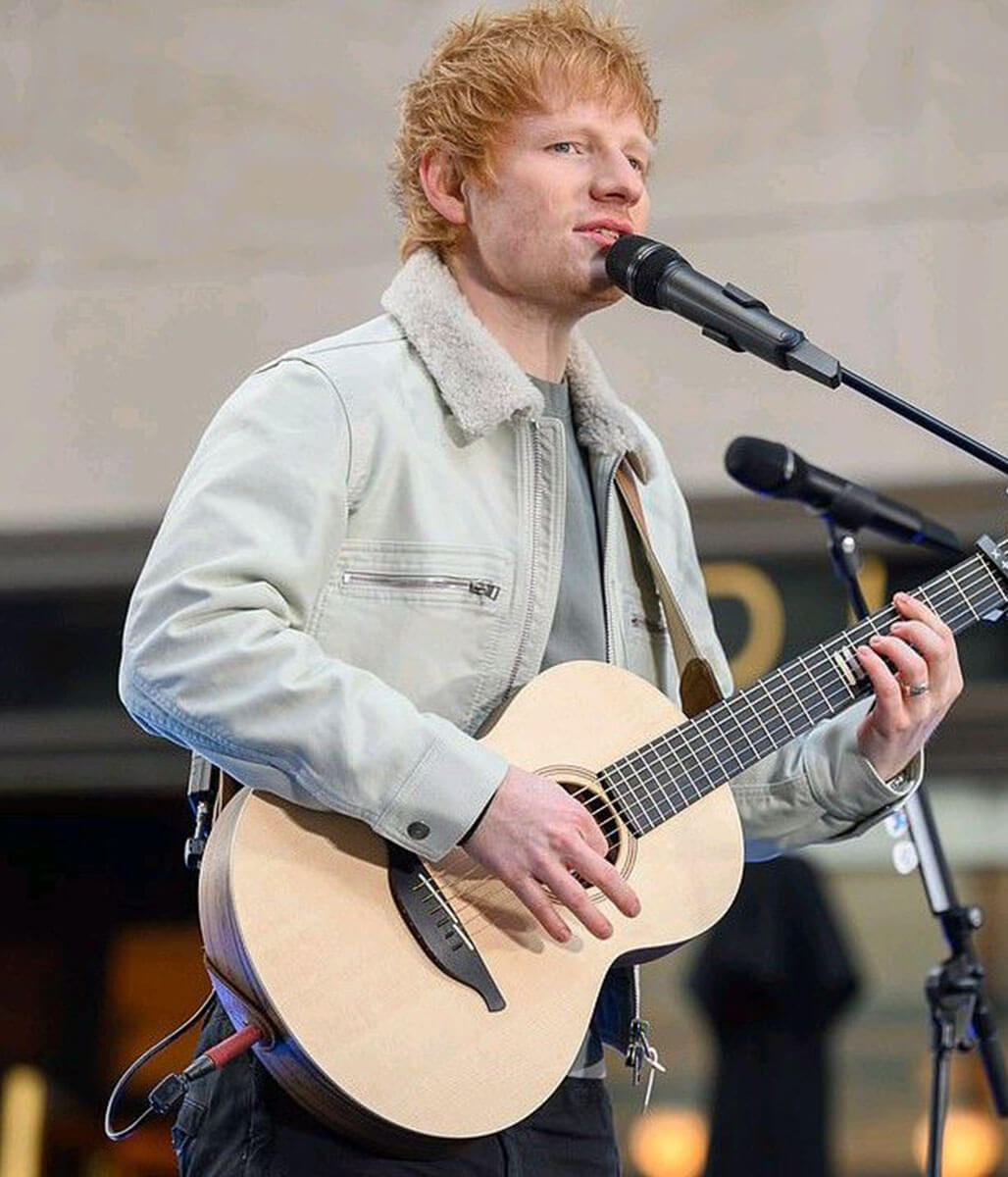 Ed Sheeran White Cotton Jacket