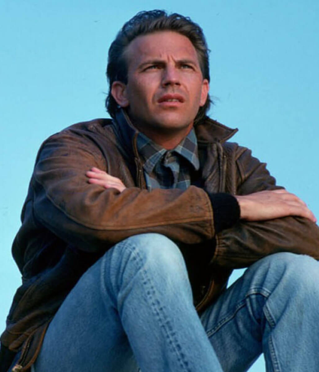 Field of Dreams Kevin Costner Brown Leather Jacket