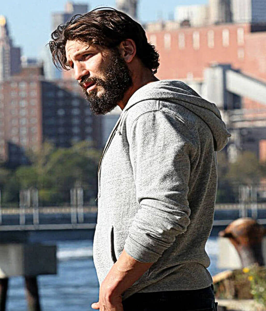 Frank Castle The Punisher S02 Grey Hoodie Jacket