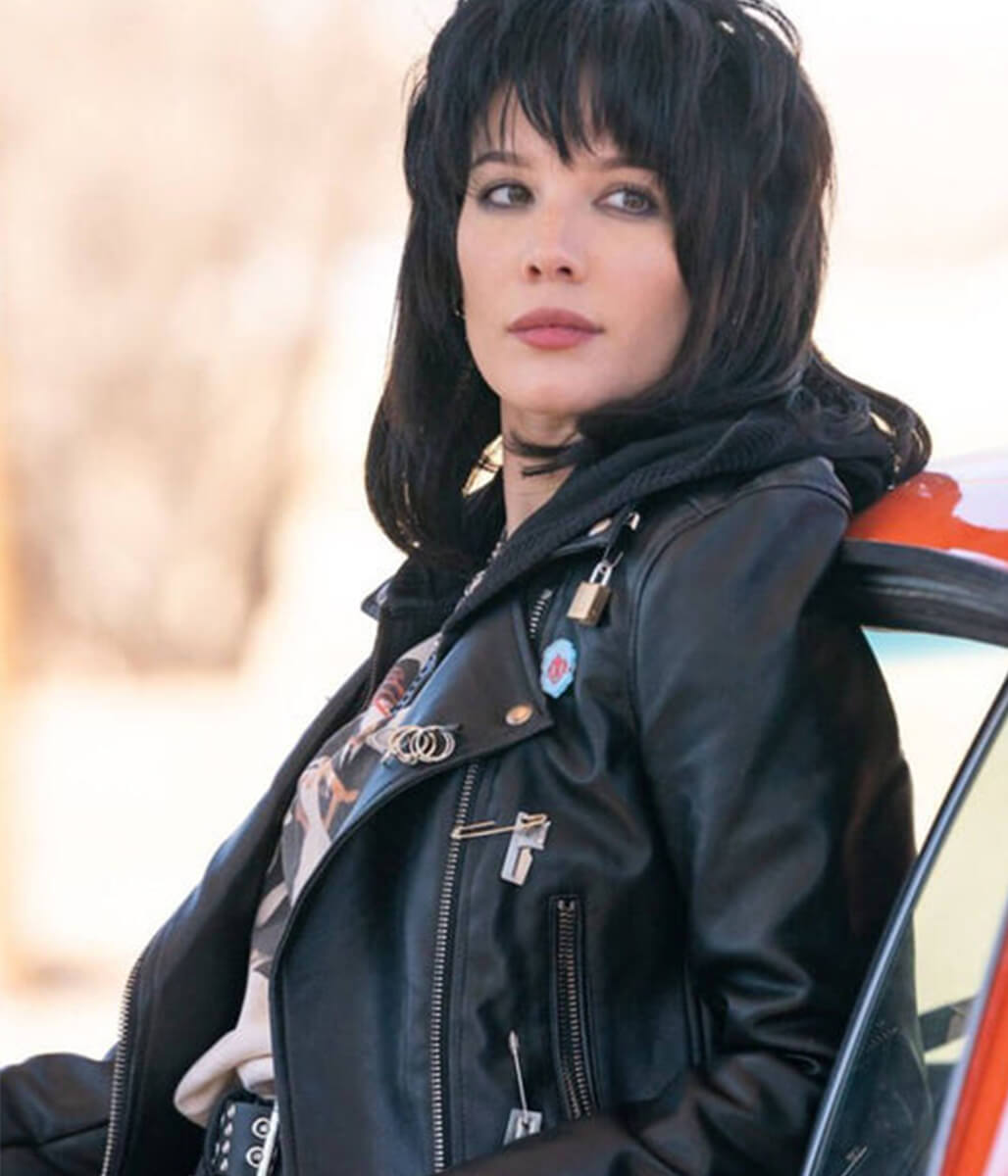 Halsey Mandy Starr Americana Black Leather Jacket