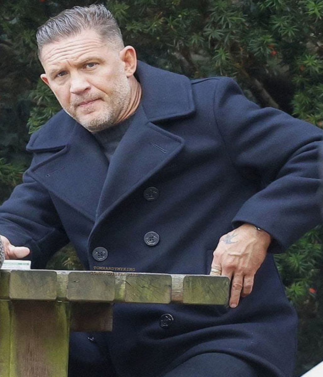 Harry Da Souza Mobland Blue Wool Coat