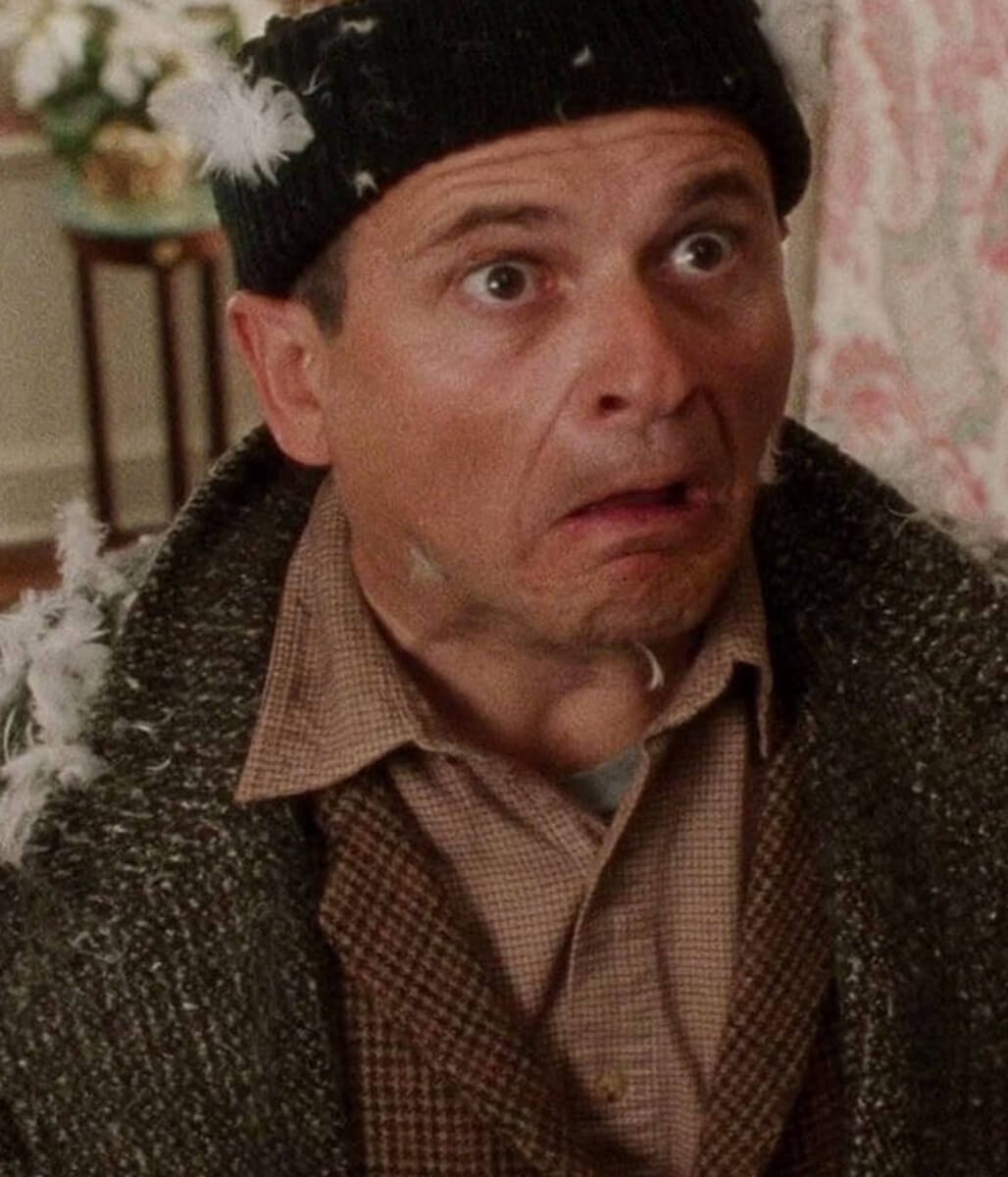 Harry Lyme Home Alone Grey Tweed Coat