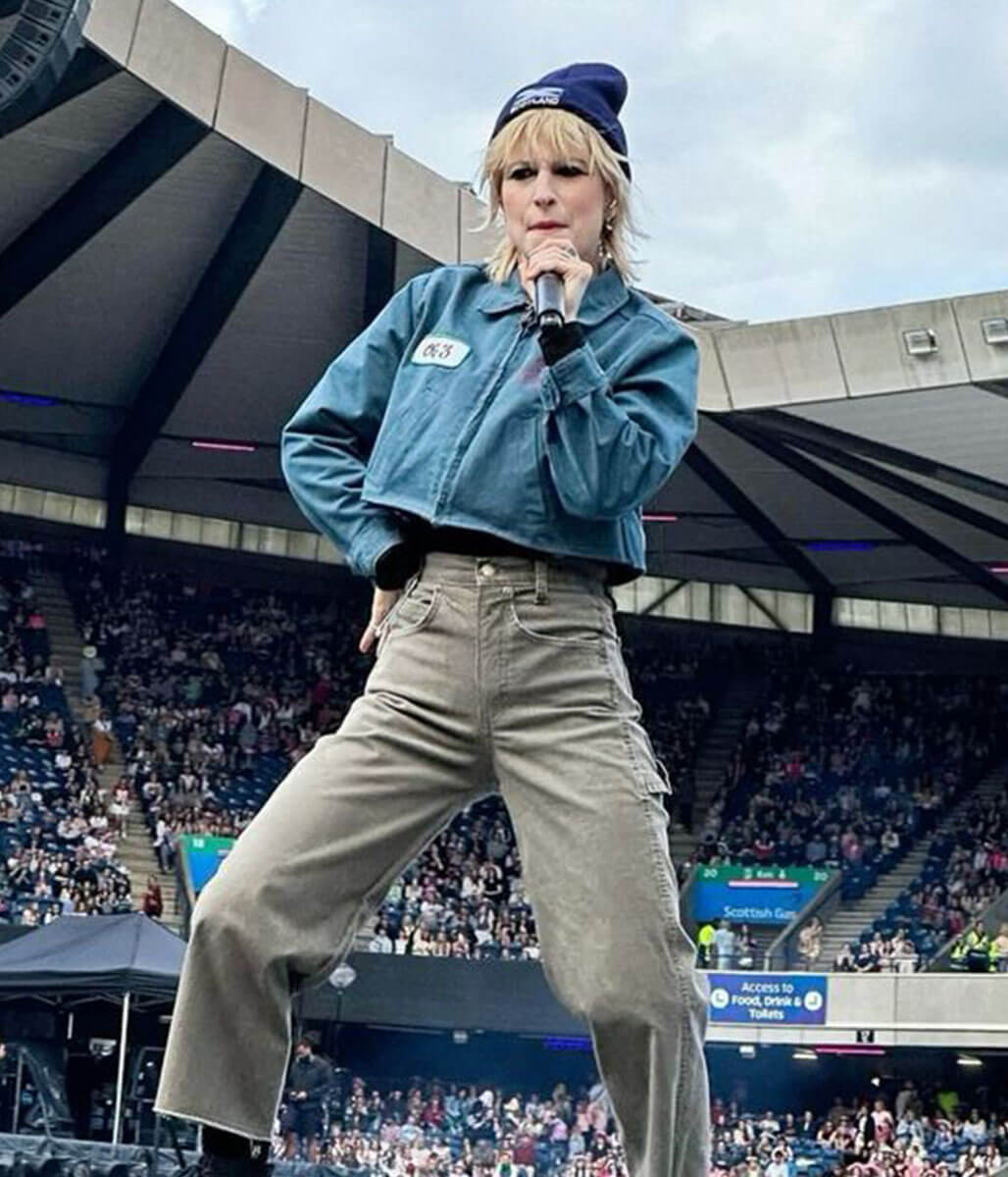 Hayley Williams Blue Cropped Jacket