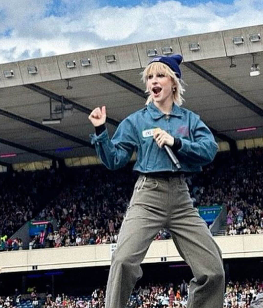 Hayley Williams Blue Cropped Jacket