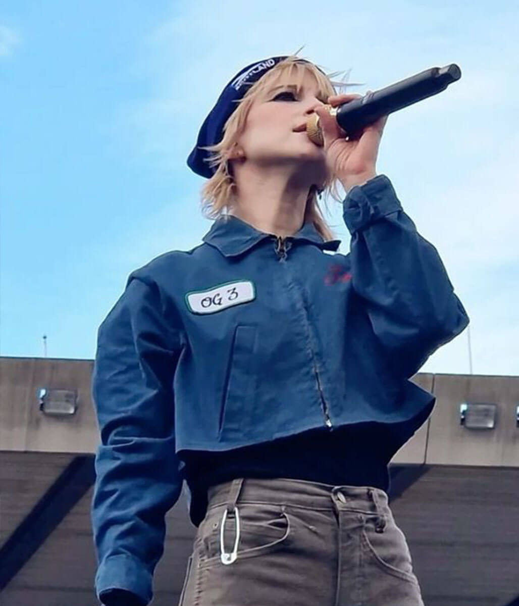 Hayley Williams Blue Cropped Jacket