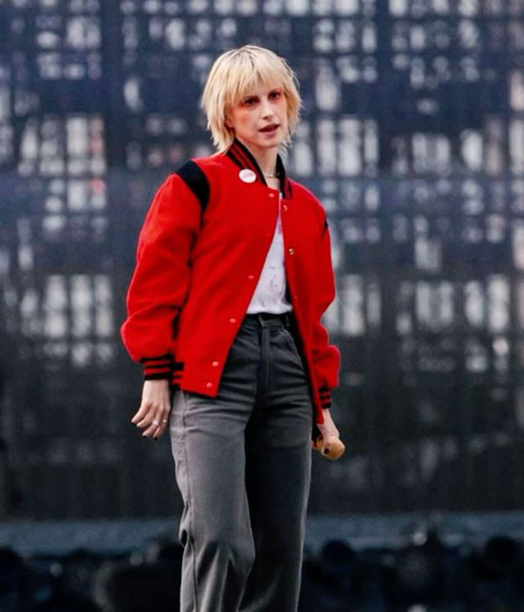 Hayley Williams Red Wool Jacket