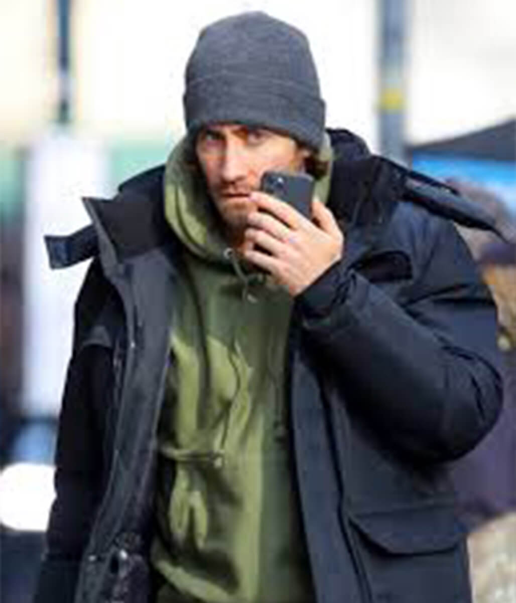 Jake Gyllenhaal Blue Cotton Jacket