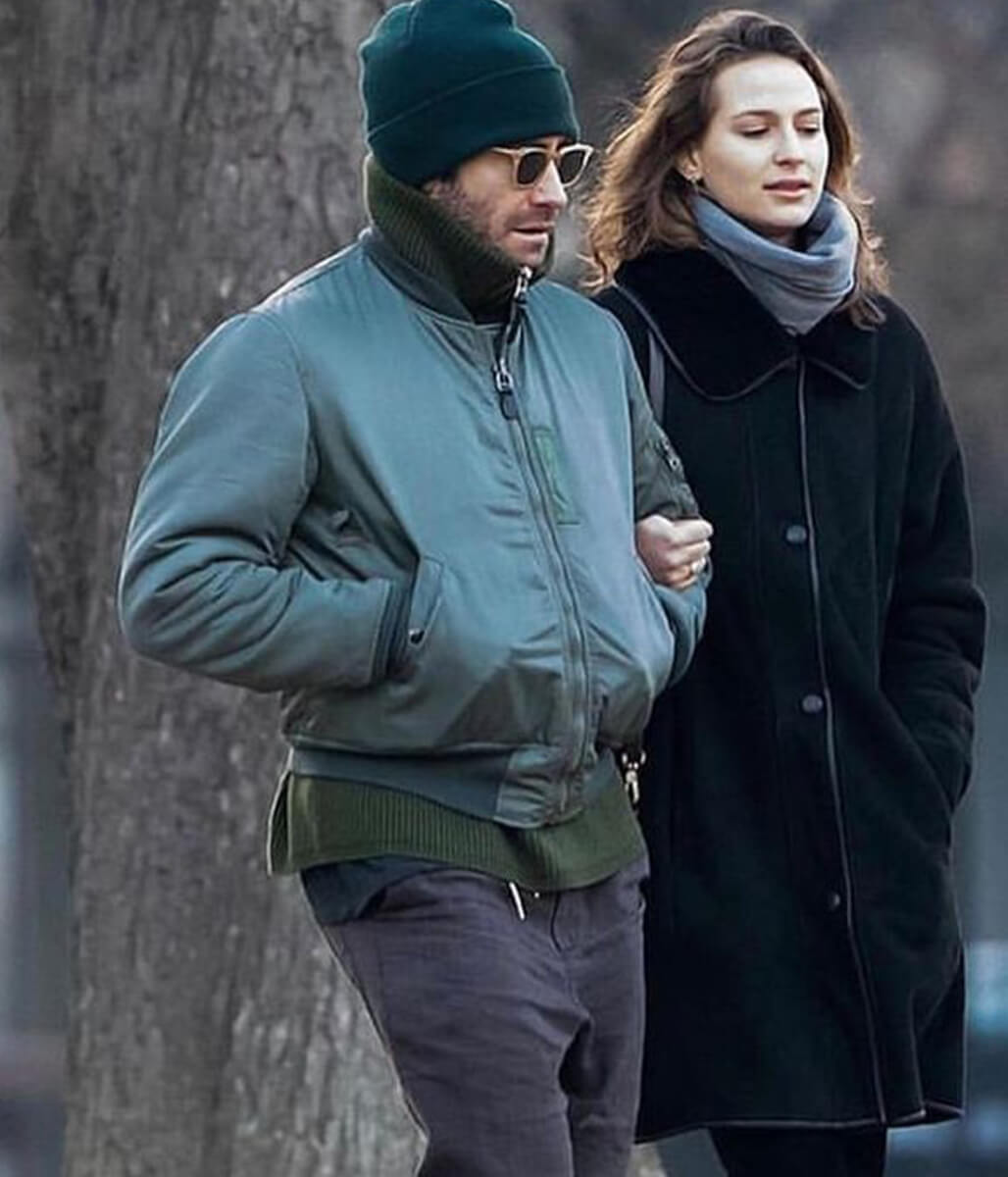 Jake Gyllenhaal Green Cotton Jacket