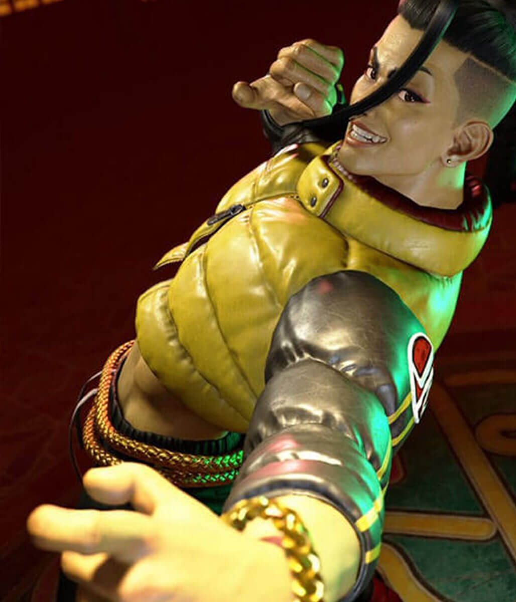 Jamie Street Fighter 6 Puffer Jacket