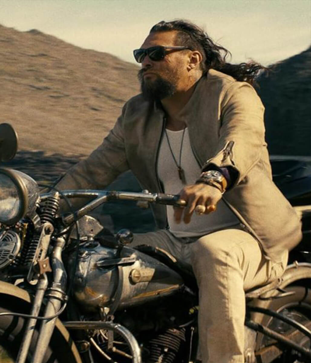 Jason Momoa The Wrecking Crew 2026 Suede Jacket