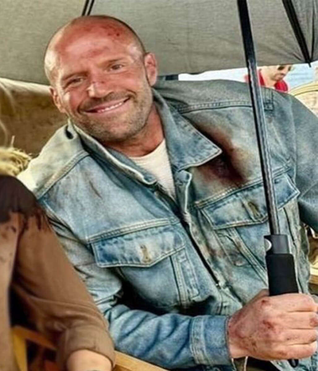 Jason Statham Mutiny 2026 Blue Denim Jacket