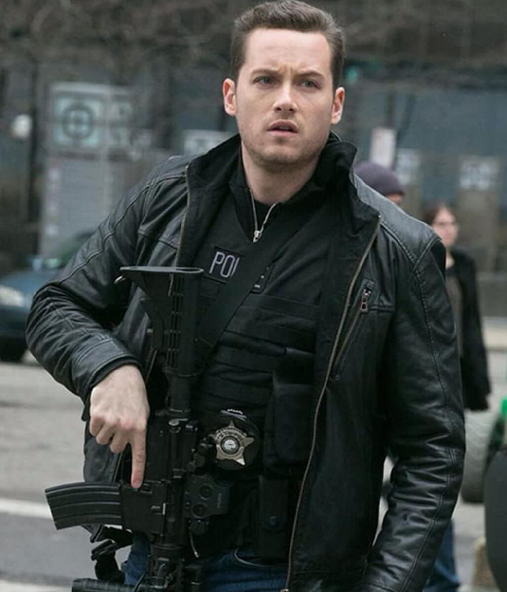 Jay Halstead Chicago P.D Black Leather Jacket