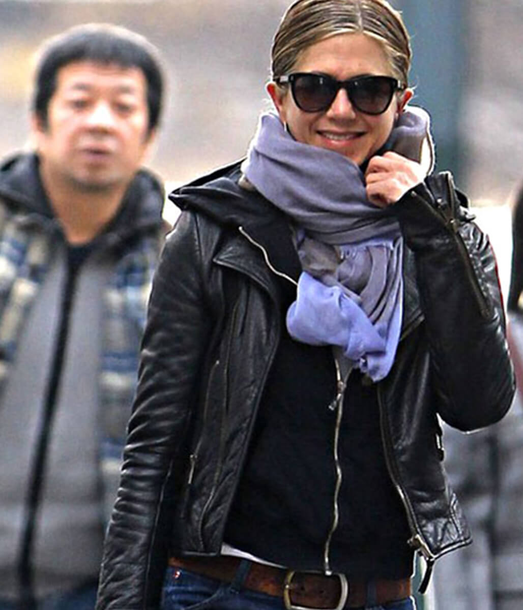 Jennifer Aniston Black Leather Jacket