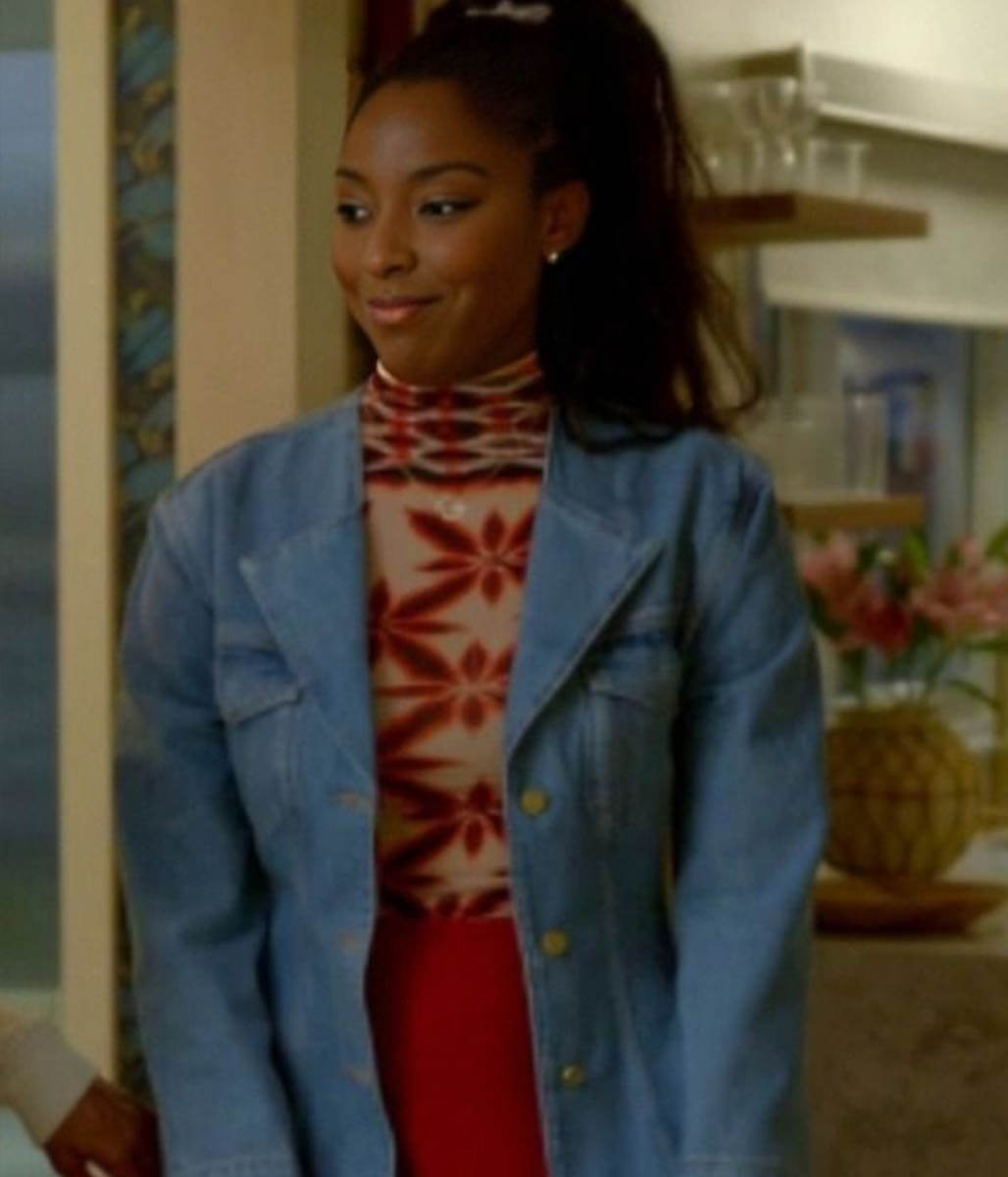 Jessica Williams Shrinking S02 Blue Denim jacket