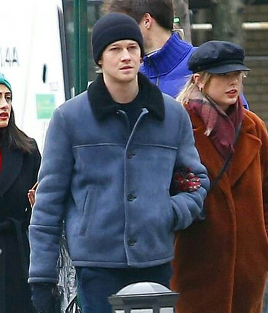 Joe Alwyn Blue Suede Jacket
