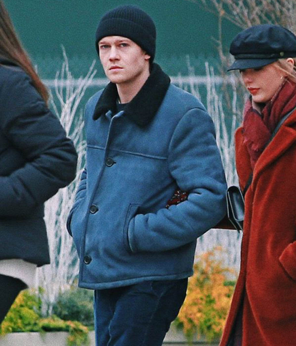 Joe Alwyn Blue Suede Jacket