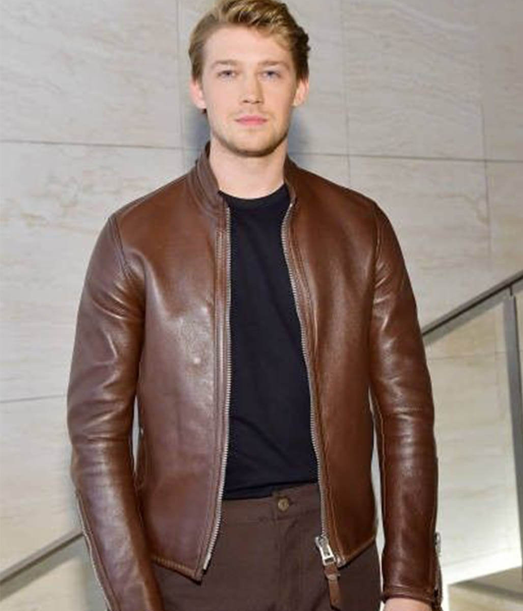 Joe Alwyn Brown Leather Jacket