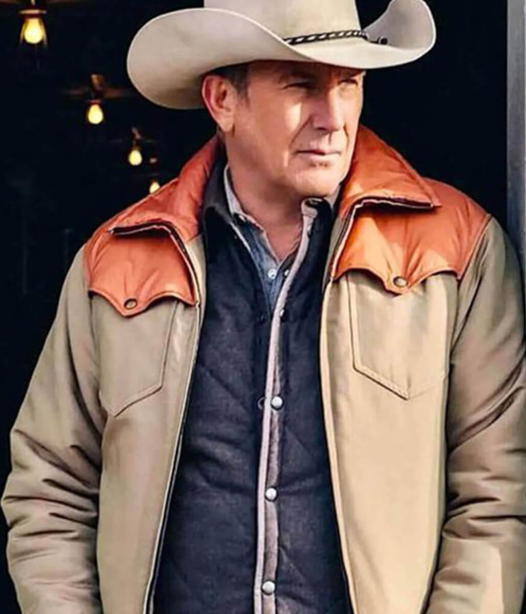 John Dutton Yellowstone Beige Cotton Jacket